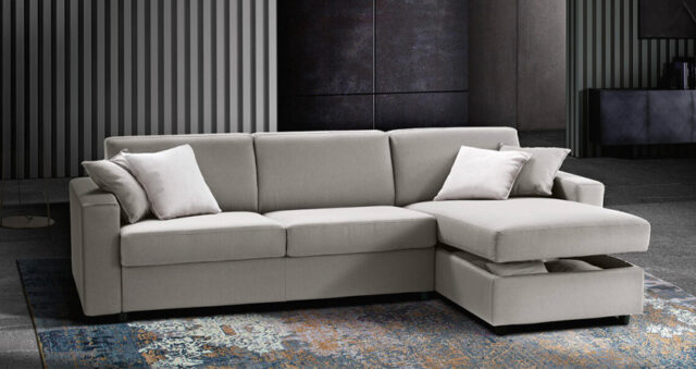 Divani letto con contenitore: praticità ed eleganza per la zona giorno